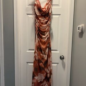 Premier Women's Rust and White Maxi Dress